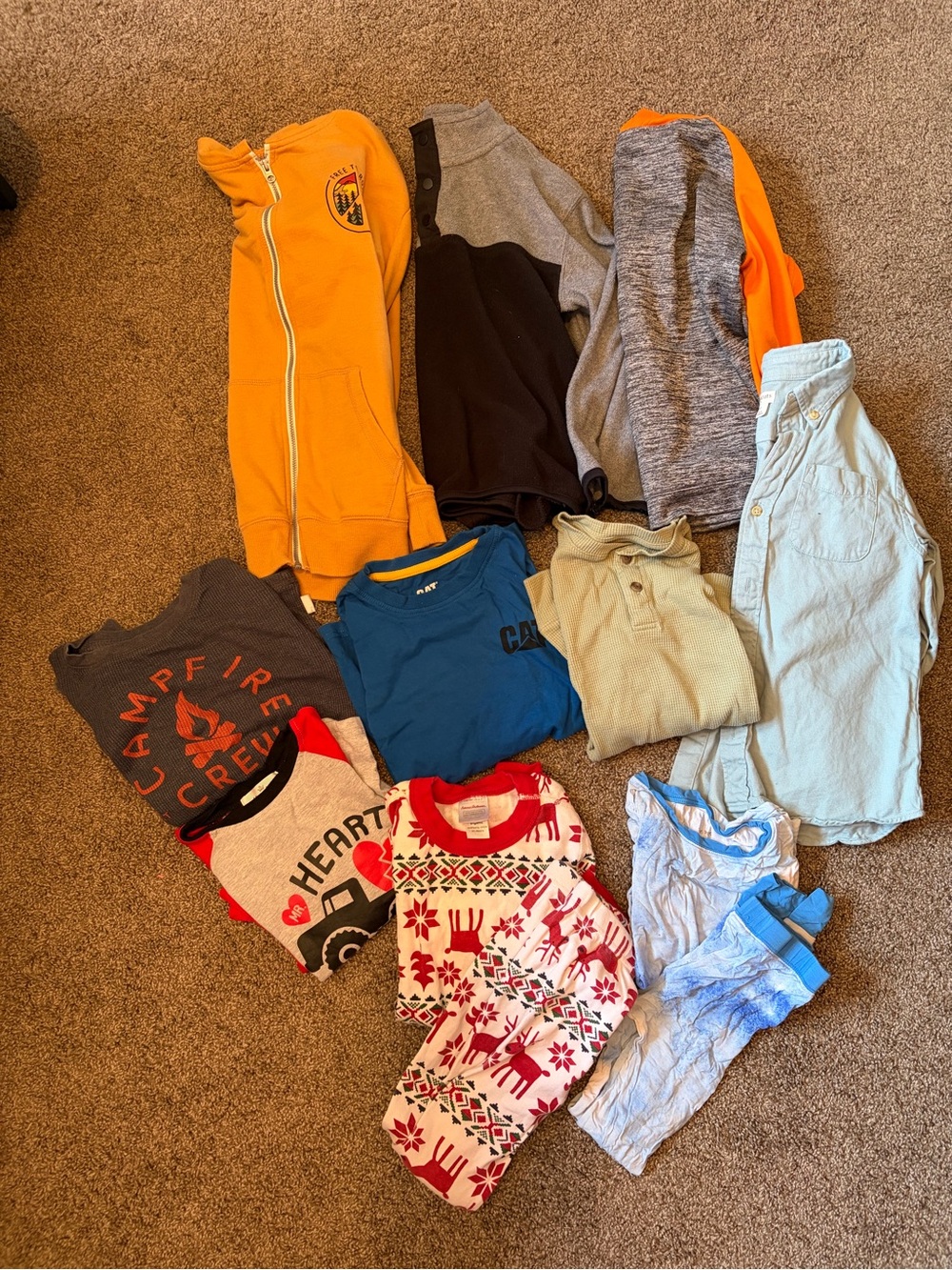 Old Navy Yellow Zip Hoodie & Mixed Kids Tops Lot